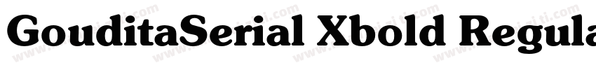 GouditaSerial Xbold Regula字体转换